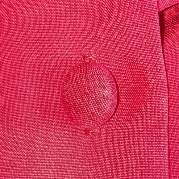 Women’s Vintage Red Peter Martin Silk Collection Medium Button Down Shirt - Picture 7 of 7